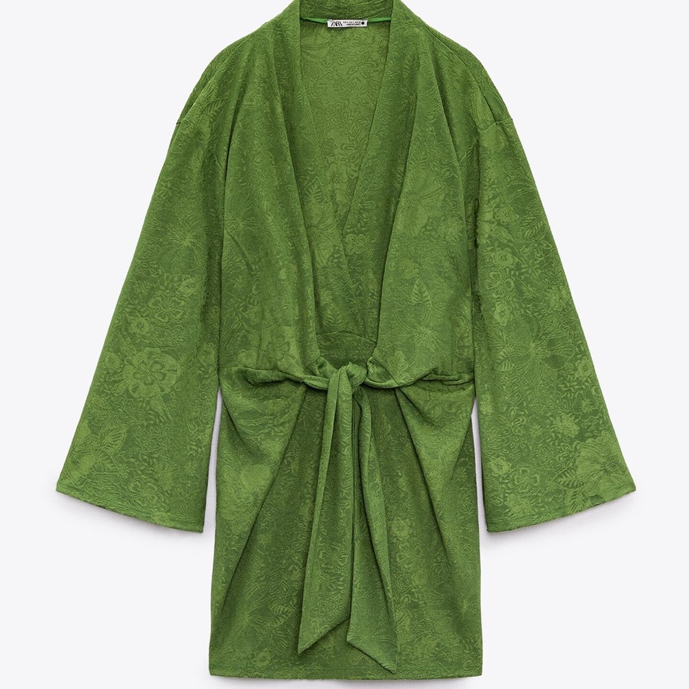 Green Zara dress